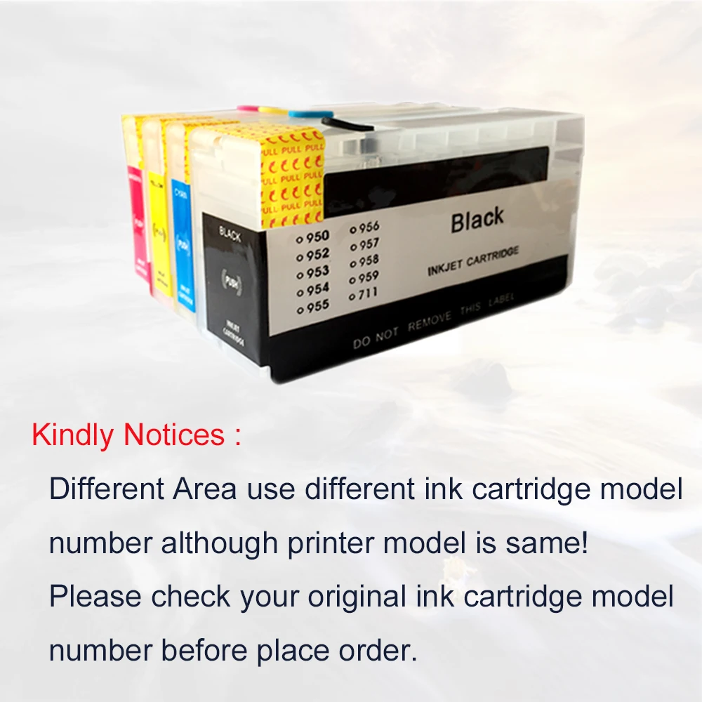 Cartuchos de tinta 953XL de repuesto para HP953XL 953 XL recargables con chip HP Officejet Pro 7720 7730 7740 8710 8715 8718 8720 - imagen 4