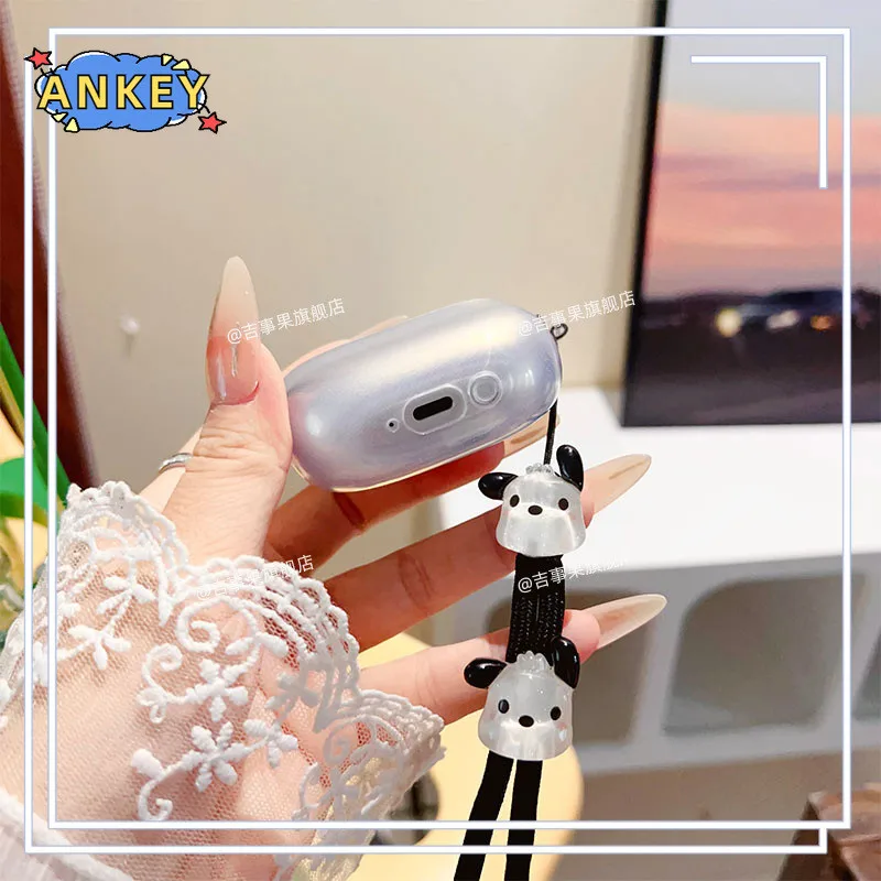 Para Edifier EvoBuds funda protectora suave transparente TPU a prueba de golpes accesorios con cordón - imagen 5