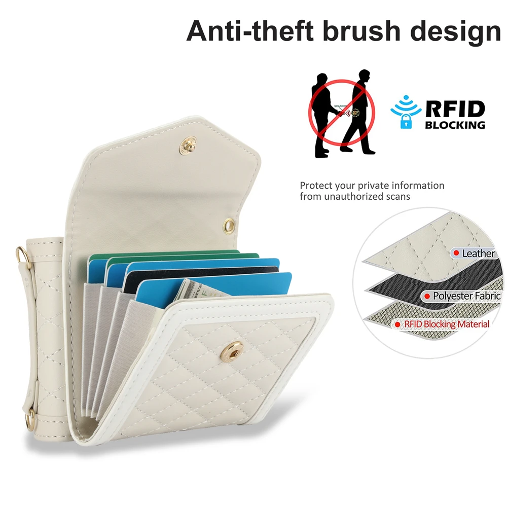 Funda de cuero con cordón cruzado para Samsung Galaxy Z Flip 7 FE 6 5 4 3 Flip6 Flip5 cartera con ranura para tarjetas funda para bolsas a prueba de golpes - imagen 4