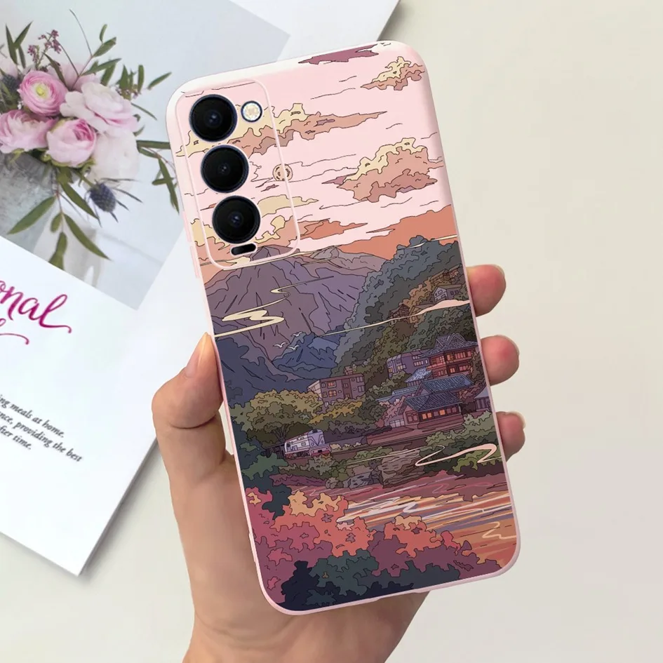 Para Tecno Camon 18P funda CH7n CH7 Funda de teléfono a prueba de golpes Popular flor delgada Funda para Tecno Camon 18 Premier Camon18 18i parachoques - imagen 2