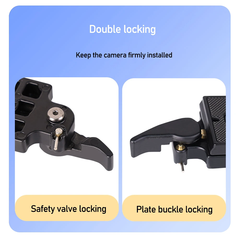 Adaptador de abrazadera de placa de liberación rápida 323 para trípode de cámara Manfrotto 200PL-14 - imagen 5