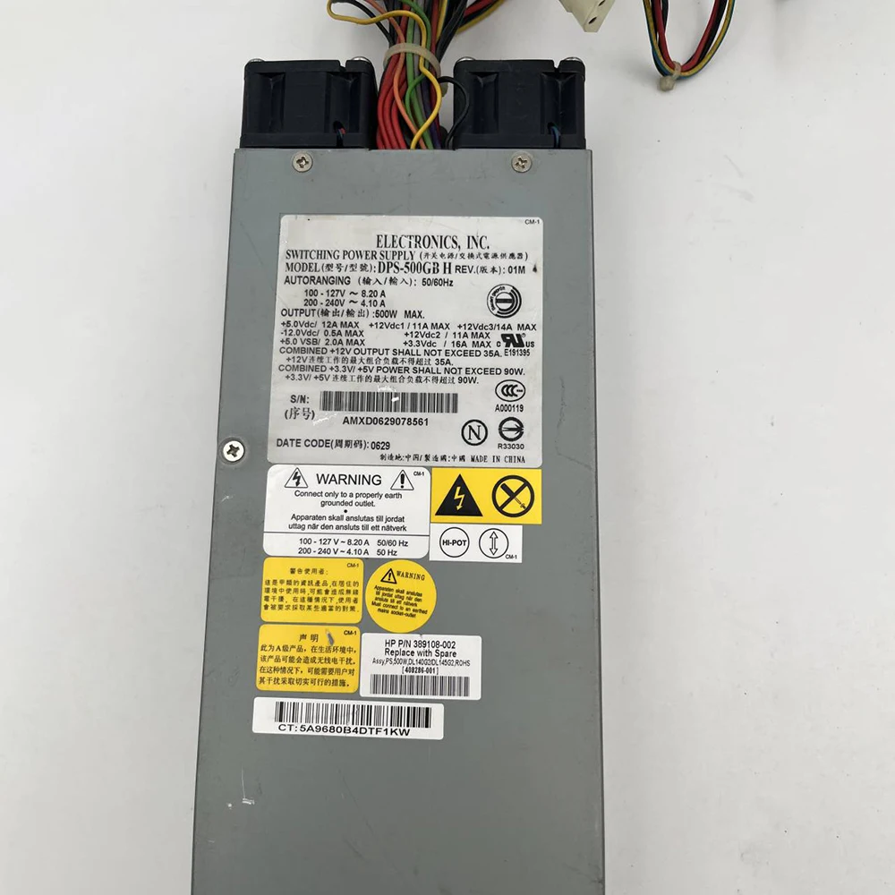 DPS-500GB H para fuente de alimentación del servidor HP DL140G2 389108 -002 408286 -001 500W - imagen 3