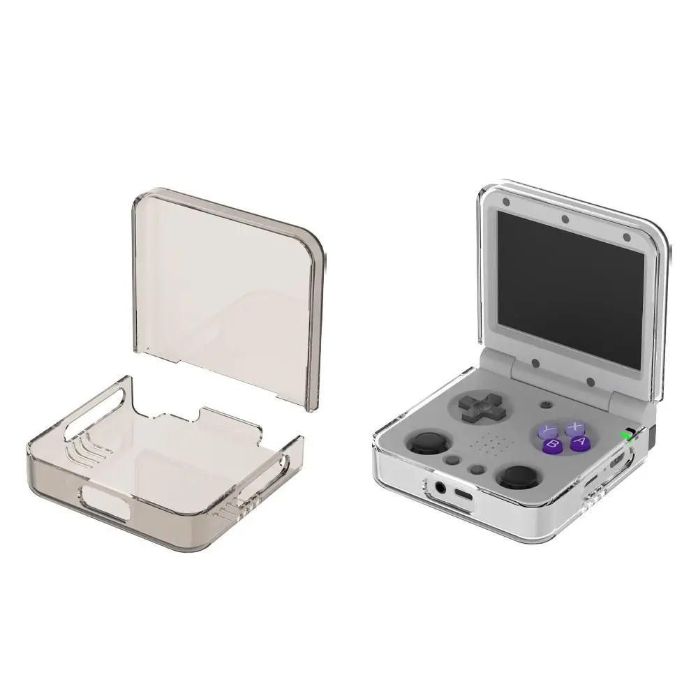 Nueva funda protectora de PC protección completa antiarañazos Protector de consola de juegos cubierta de carcasa transparente a prueba de golpes para Miyoo Flip V2