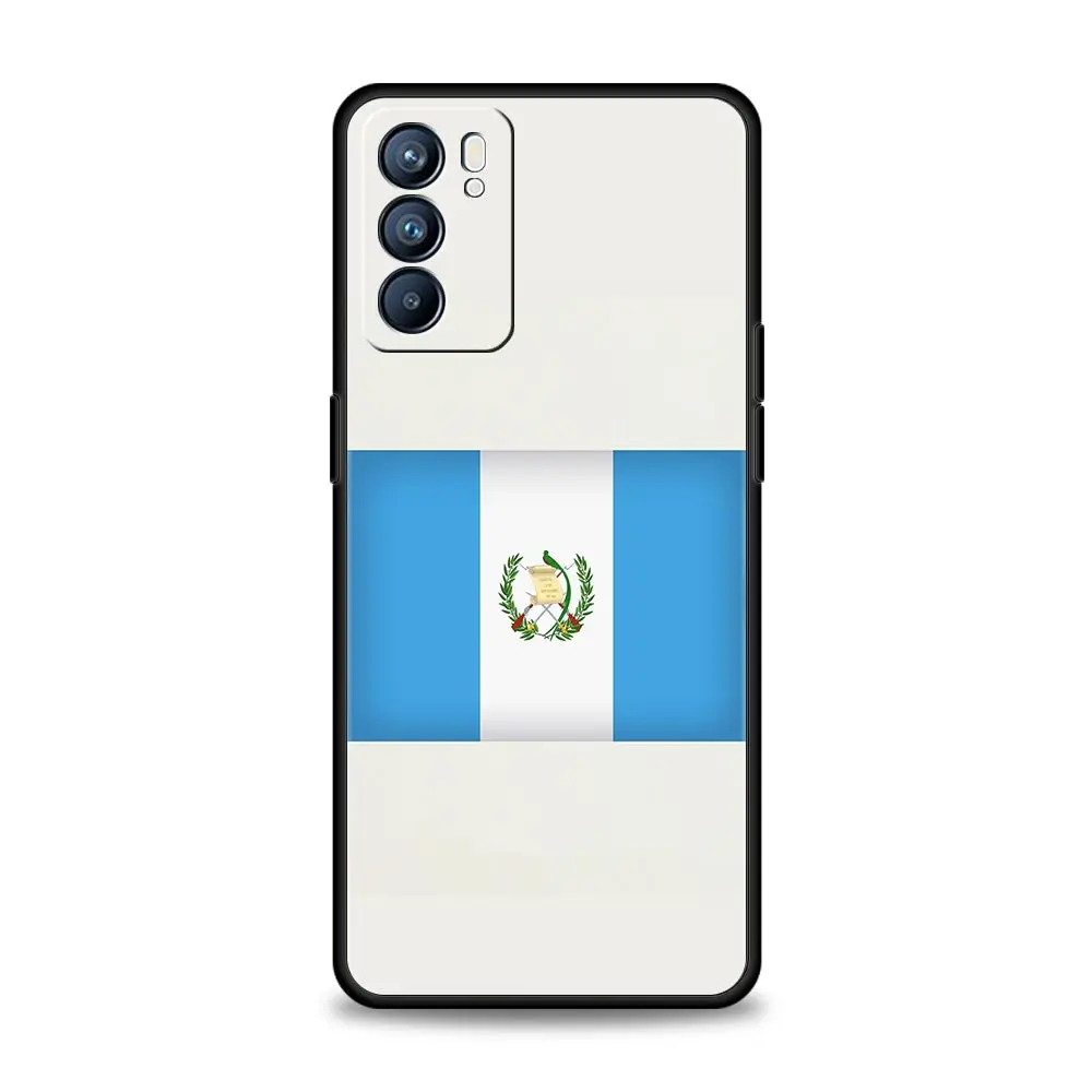 Funda de teléfono con bandera de Guatemala para Oppo Reno14 Reno13 Reno12 11 F 10 Find X5 X9 Pro A54 5G A53 A52 A9 A74 A78 4G A79 A80 A98 - imagen 5