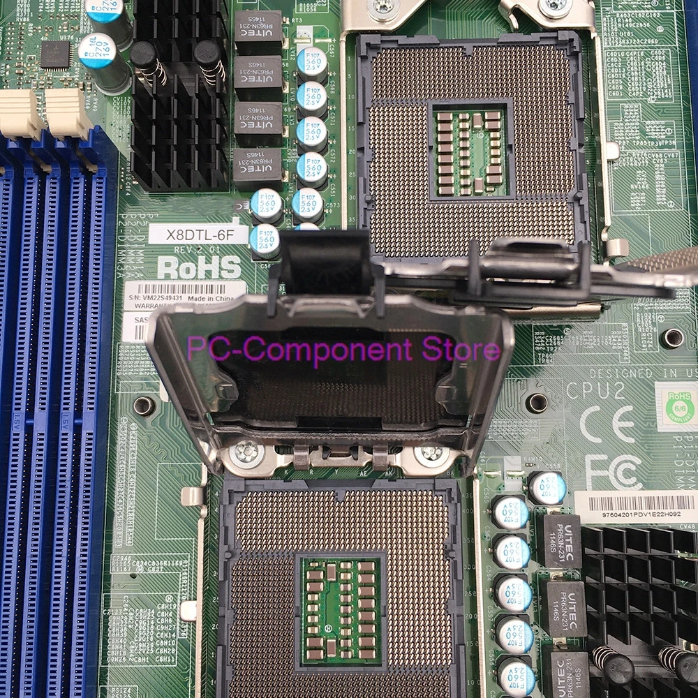 Placa base de estación de trabajo LGA1366 X58 X8DTL-6F - imagen 4