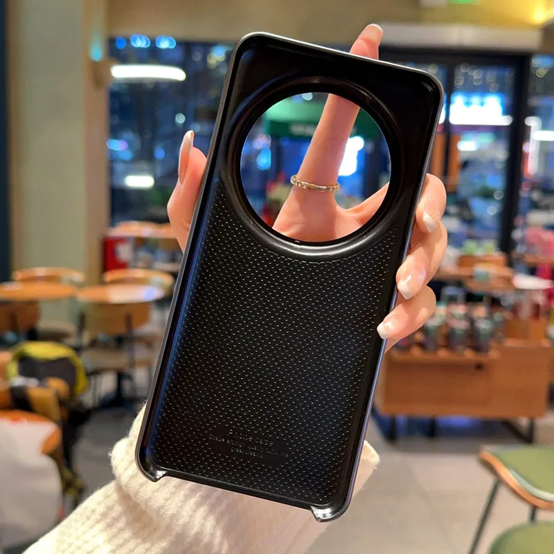 Para Xiaomi 15 Ultra funda ELVEV a prueba de golpes Vintage Lichee patrón PU cuero duro PC lente protección teléfono cubierta - imagen 5