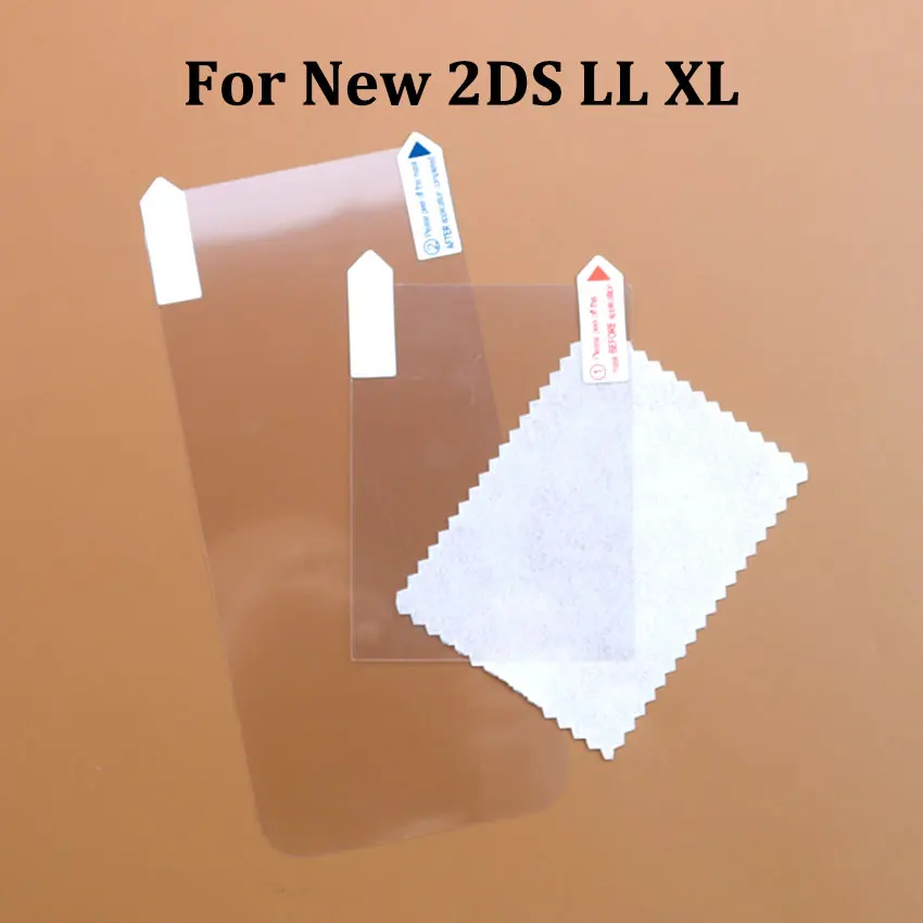 JCD para nuevo 2DS 3DS XL LL carcasa transparente dividida funda protectora película de pantalla Protector de pantalla LCD - imagen 3