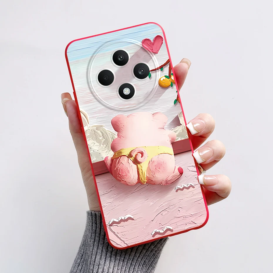 Para Oppo Reno12 F CPH2637 funda bonita conejo Panda a prueba de golpes silicona TPU contraportada para Oppo Reno 12F Reno12F 5G 2024 funda blanda - imagen 3