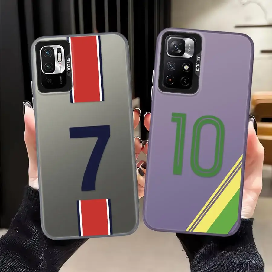 Funda trasera para teléfono Xiaomi Mi 11 Lite 12T Pro 13T número FootBall