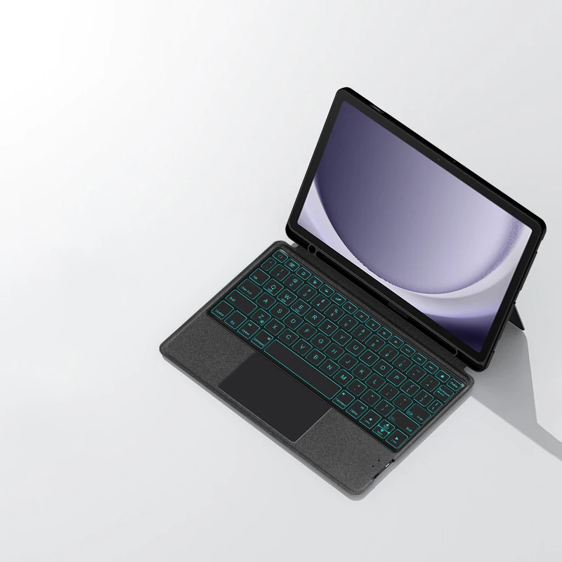 Teclado mágico retroiluminado para Samsung Galaxy Tab A9 Plus, funda A9 + 11 pulgadas SM-X210 X216 X218, funda para teclado táctil inteligente - imagen 4