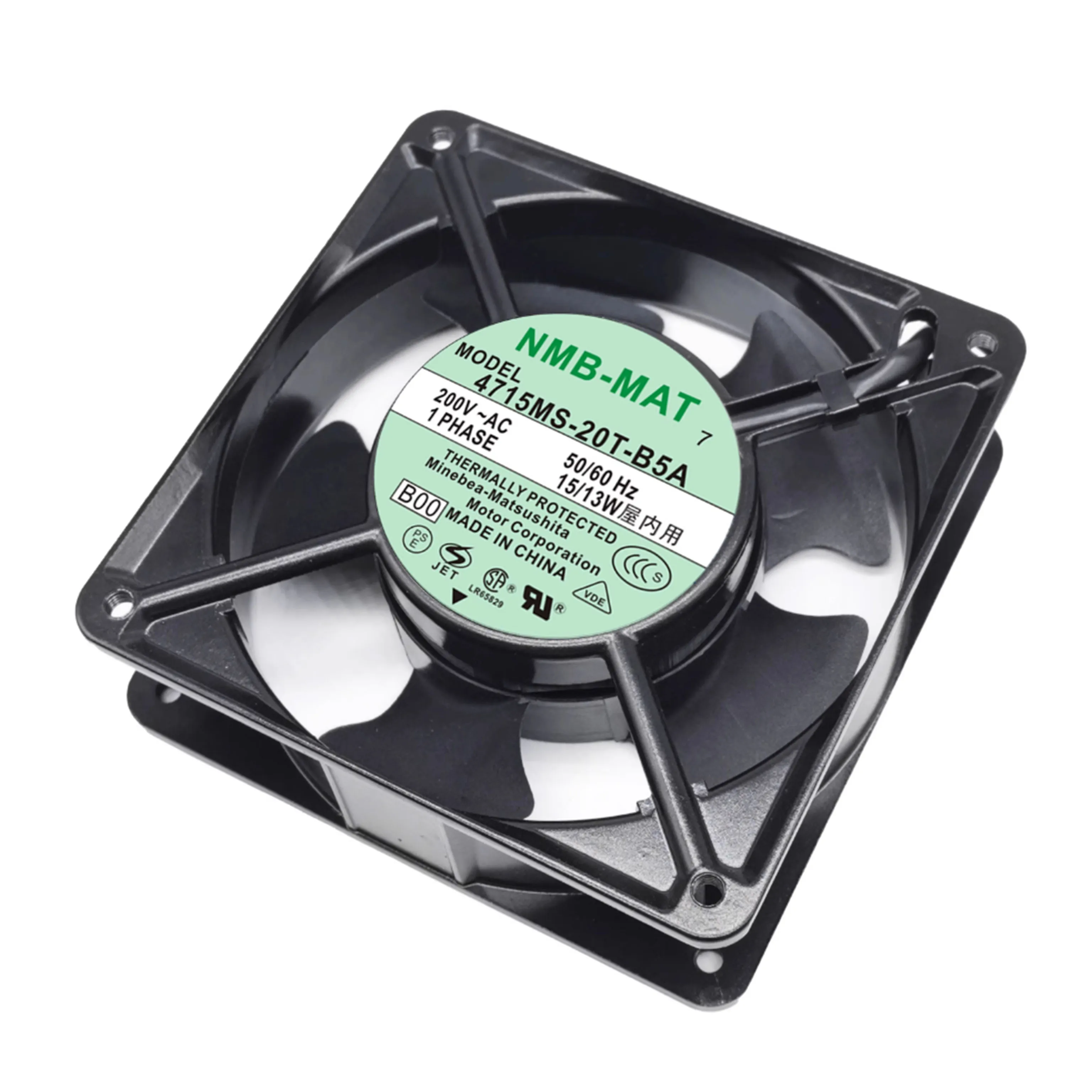 4715MS-20T-B5A Ventilador de gabinetes de 120 mm para NMB 12038 AC 200 V Ventilador para UPS y refrigeración de máquinas herramienta 102 CFM - imagen 2