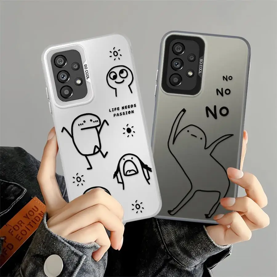 Funda para Xiaomi Redmi A5 K60 14C 10C 9C 13C A1 A2 Plus 12C 9T funda trasera para teléfono línea de dibujos animados personas