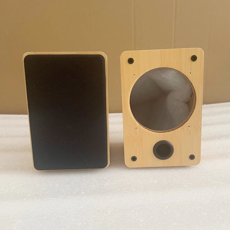 Altavoz cuadrado de 3 pulgadas, Caja vacía para amplificador de Audio doméstico, pequeño Audio HIFI, altavoz pasivo de madera, chasis para casa - imagen 4