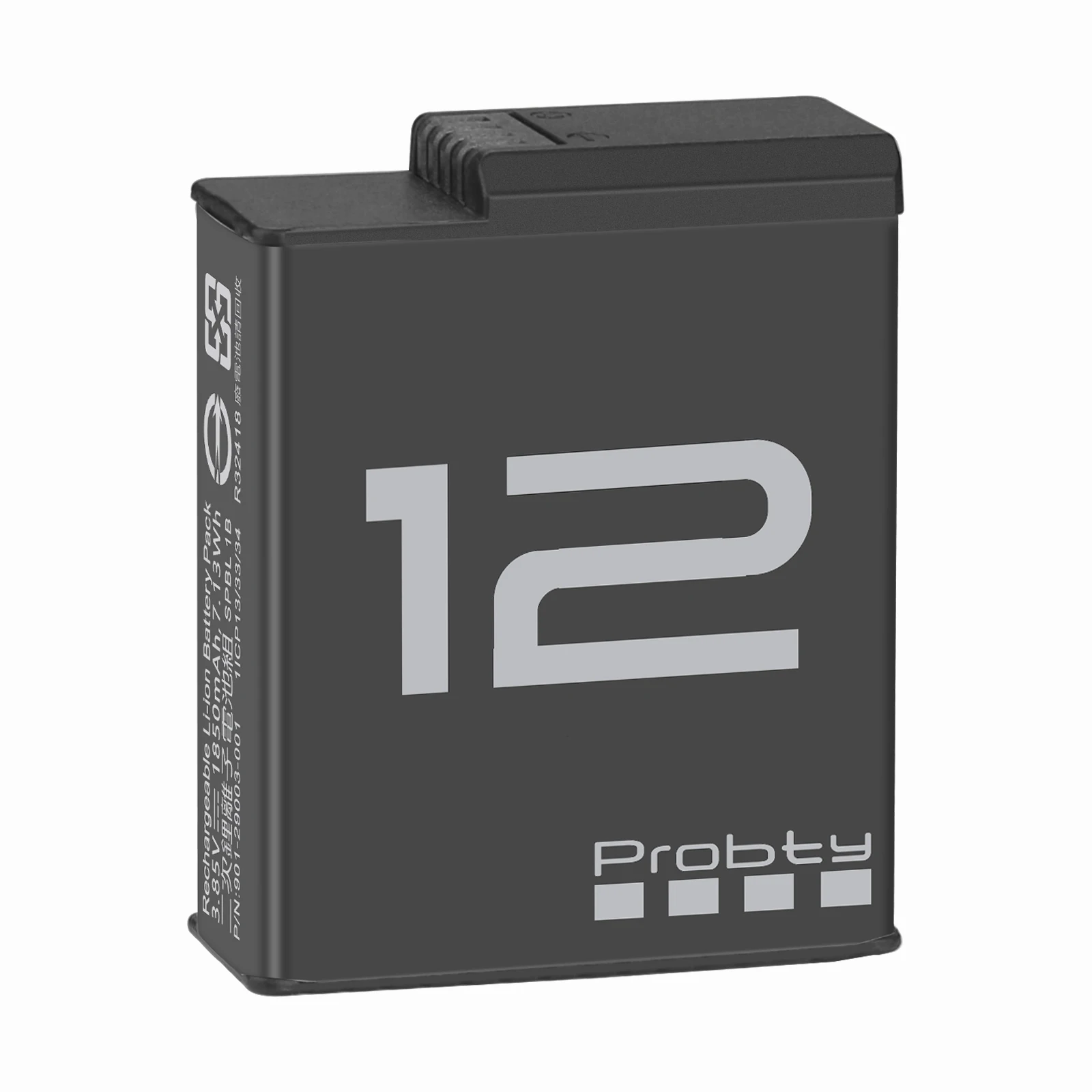 Batería recargable Enduro para GoPro 12 1850mAh 3 ranuras caja de cargador de almacenamiento de batería para GoPro Hero 12 11 10 9 Accesorios - imagen 4