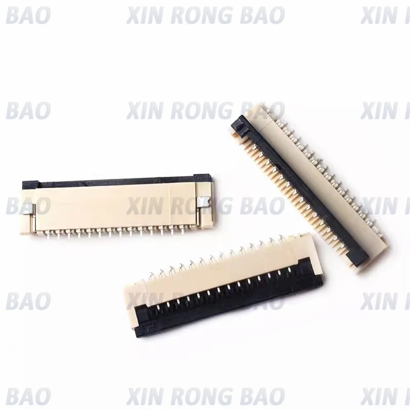 10 Uds 0,5mm 1mm paso FPC FFC debajo del conector de Cable plano con enchufe de concha 4P 5P 6P 8P 10P 12P 14P 16P 20P 22P 24P 30P 34P 40P 50 - imagen 2