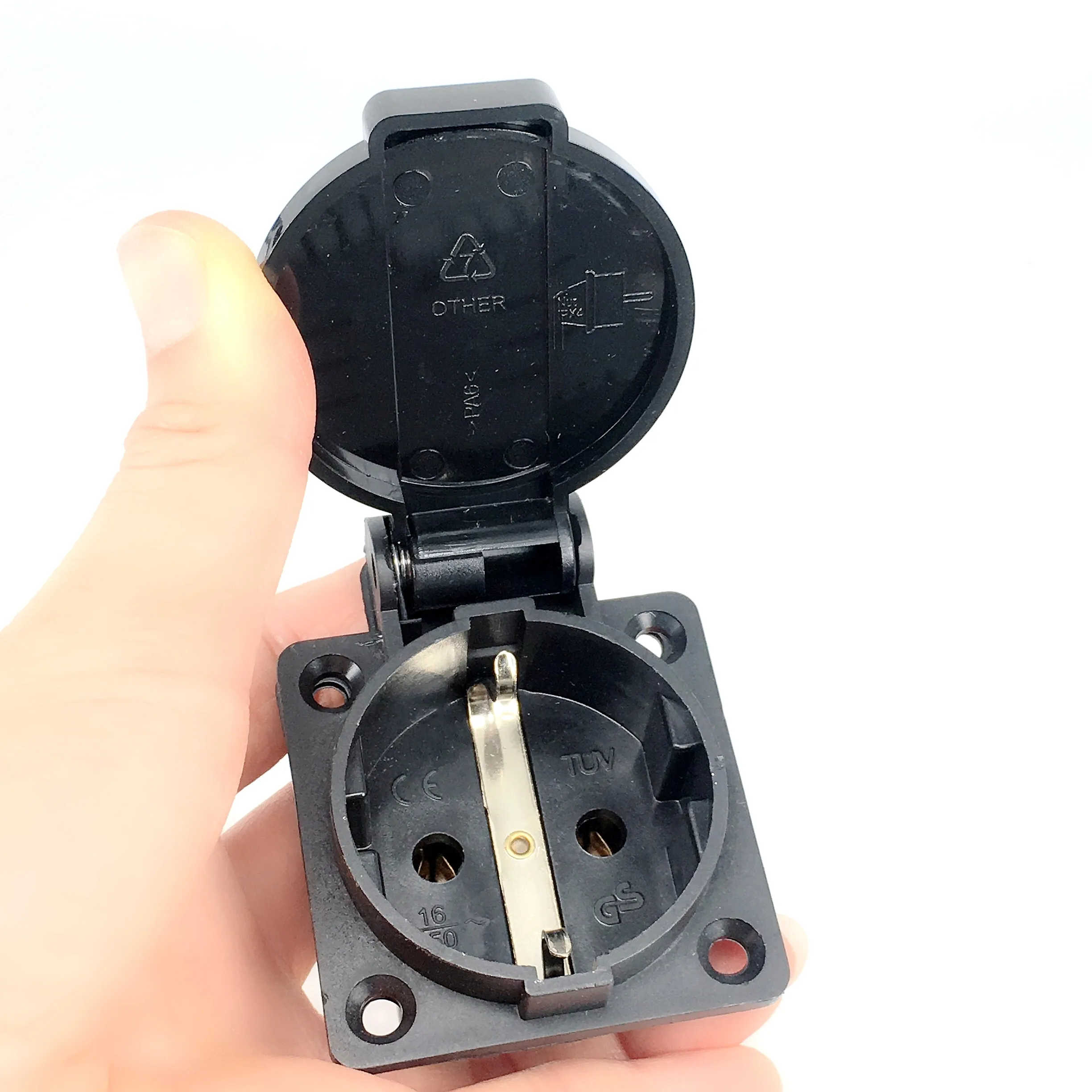 Deutschland Wasserdichte Industriesteckdose AC-Steckdose Deutscher Industriestecker Steckdose mit wasserdichter Abdeckung - imagen 5