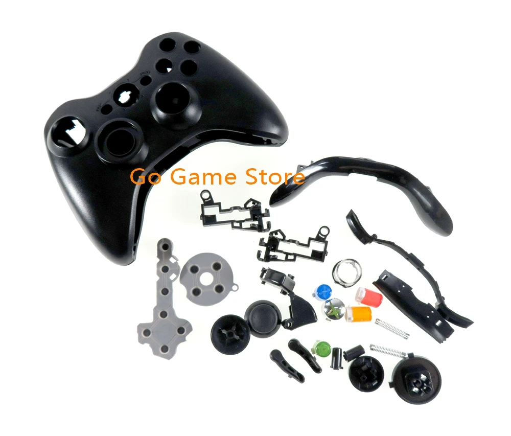 1 Juego para Xbox360 XBox 360 Joystick cable controlador cubierta carcasa con todas las piezas botón carcasa completa - imagen 2