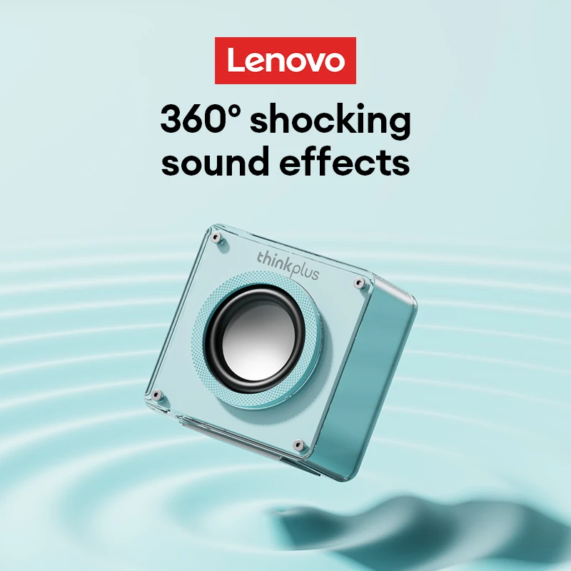Lenovo TS50 Altavoz transparente Bluetooth 5,4 Subwoofer reproductor portátil altavoz de larga resistencia al aire libre nuevo - imagen 4