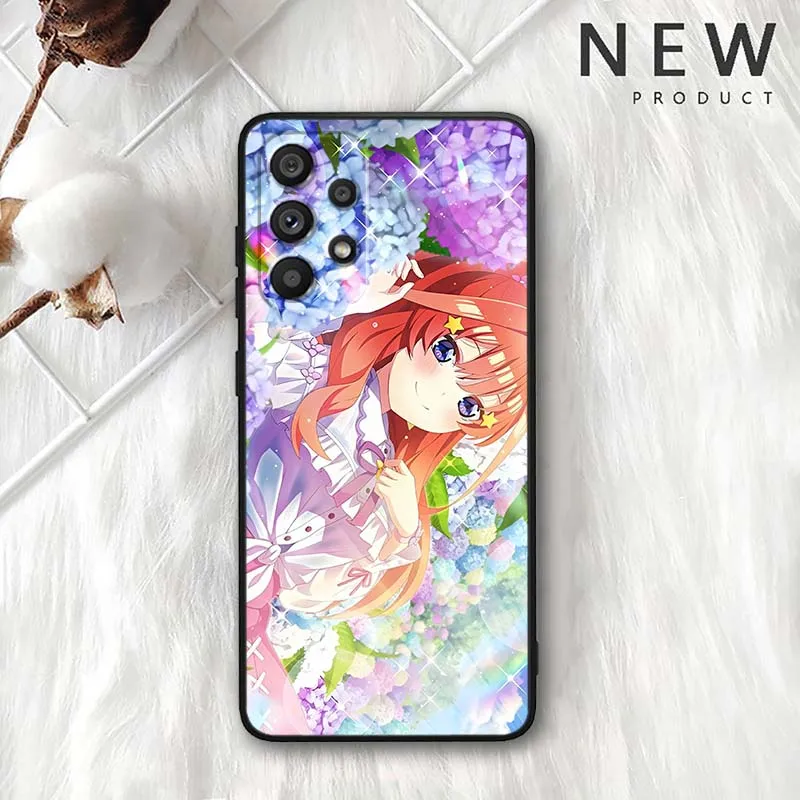 Miku Nakano Anime para Samsung Galaxy A30 A31 A32 A33 A35 A36 A40 A41 A42 A50 A51 A52 A53 funda de teléfono negra - imagen 5