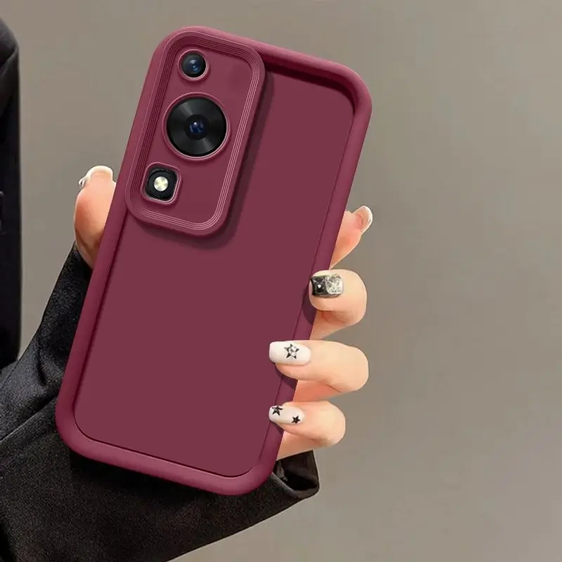 Para Huawei nova Y72 funda Huawei nova Y72S funda de teléfono MGA-LX3 GFY-LX1 cubierta trasera mate protección de sensación de piel fundas a prueba de golpes - imagen 2