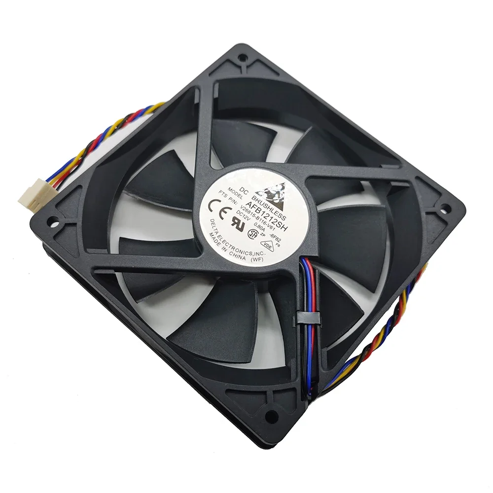 Ventilador de refrigeración para delta AFB1212SH, 4 pines, 12CM, 1225, 12025, 120x120x25mm, PWM, 4 cables, cc 12V, 0.80A, buena calidad - imagen 4
