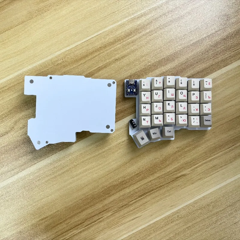 Silakka54 teclado inalámbrico dividido personalizado intercambiable en caliente Bluetooth teclado inalámbrico de modo Dual teclados mecánicos de oficina para juegos - imagen 5