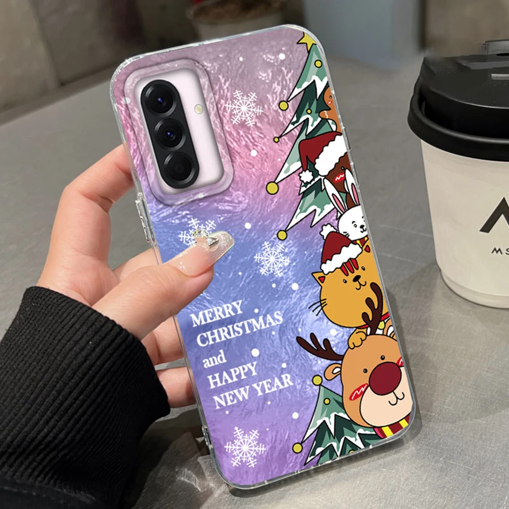 Funda de teléfono con estampado de ciervos navideños para Samsung Galaxy A56 A07 A17 A55 A36 A26 A16 A53 A06 A14 A24 A34 A54 A15 A12 - imagen 5