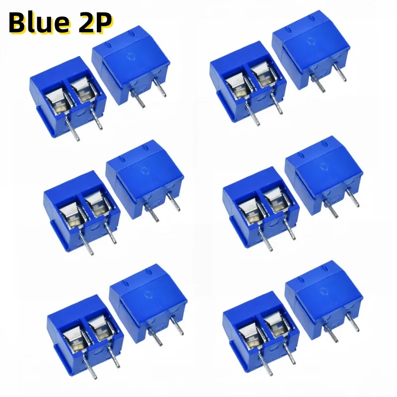 10/20 piezas PCB bloque de terminales conector paso 5,0mm KF301 Pin recto 2P 3P tornillo PCB bloques de terminales Kit surtido de conectores - imagen 3