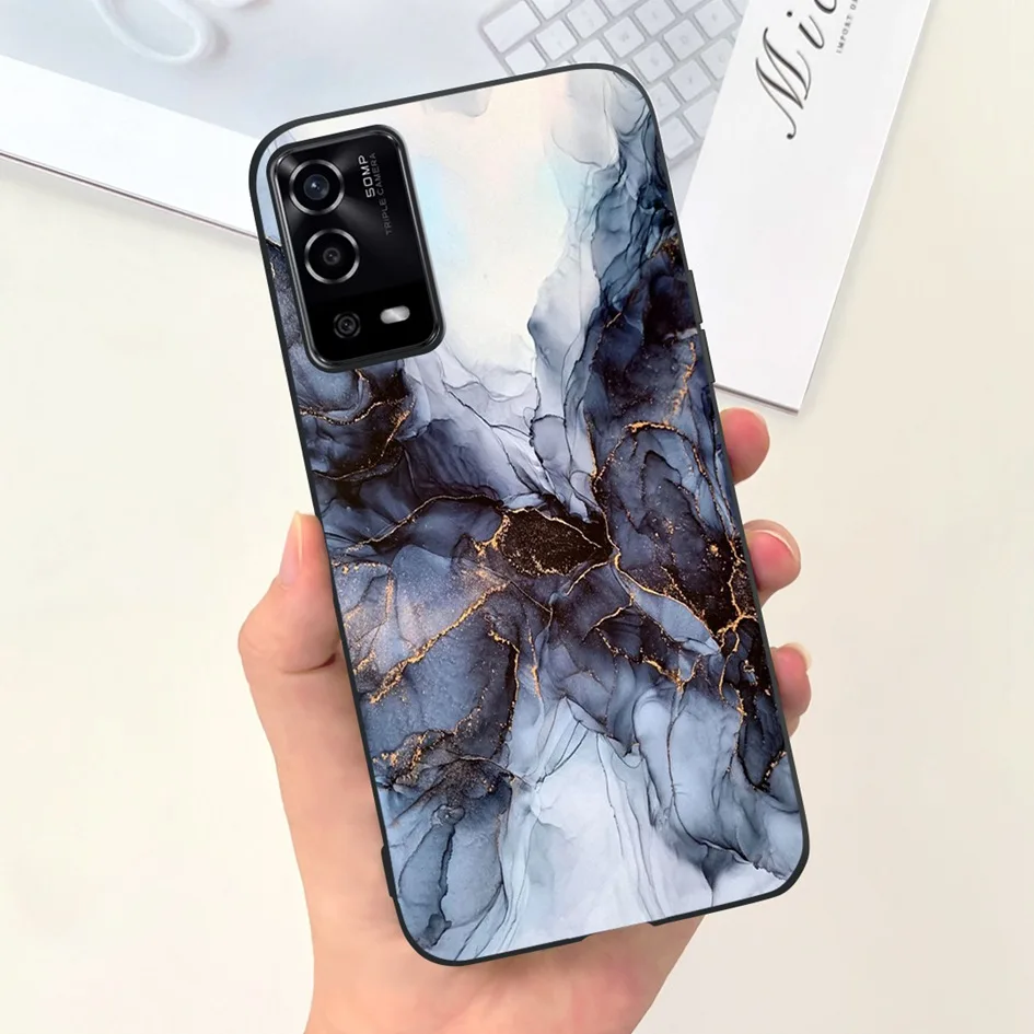 Funda de teléfono de silicona suave para OPPO A55, 4G, 5G, flor, Luna, protección completa, Popular, parachoques para OPPO A55 A 55, CPH2325, OPPOA55 - imagen 2
