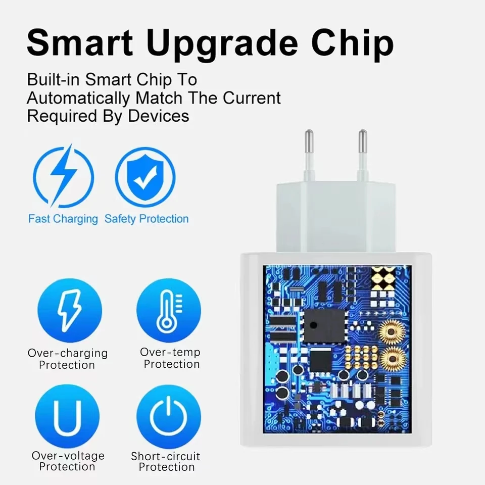 Cargador Original Xiaomi de 33W, adaptador de pared de carga Turbo rápida UE/EE. UU. para Mi 10 11 Redmi K50 K40 Pro Note11 Pro Max + Cable tipo C 6A - imagen 2