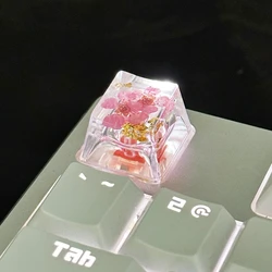 Tapa de Tecla Mecánica Diseño Flor Transparente – Kit DIY