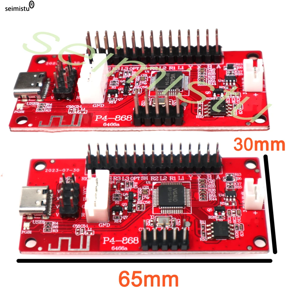 Joystick bluetooth zero delay codificador PCB Board USB Arcade Zero Delay Controller a PC PS3 PS4 IOS One Player - imagen 5