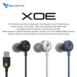 HiBy XOE Auriculares In-Ear USB-C DAC ES9270C con Micrófono