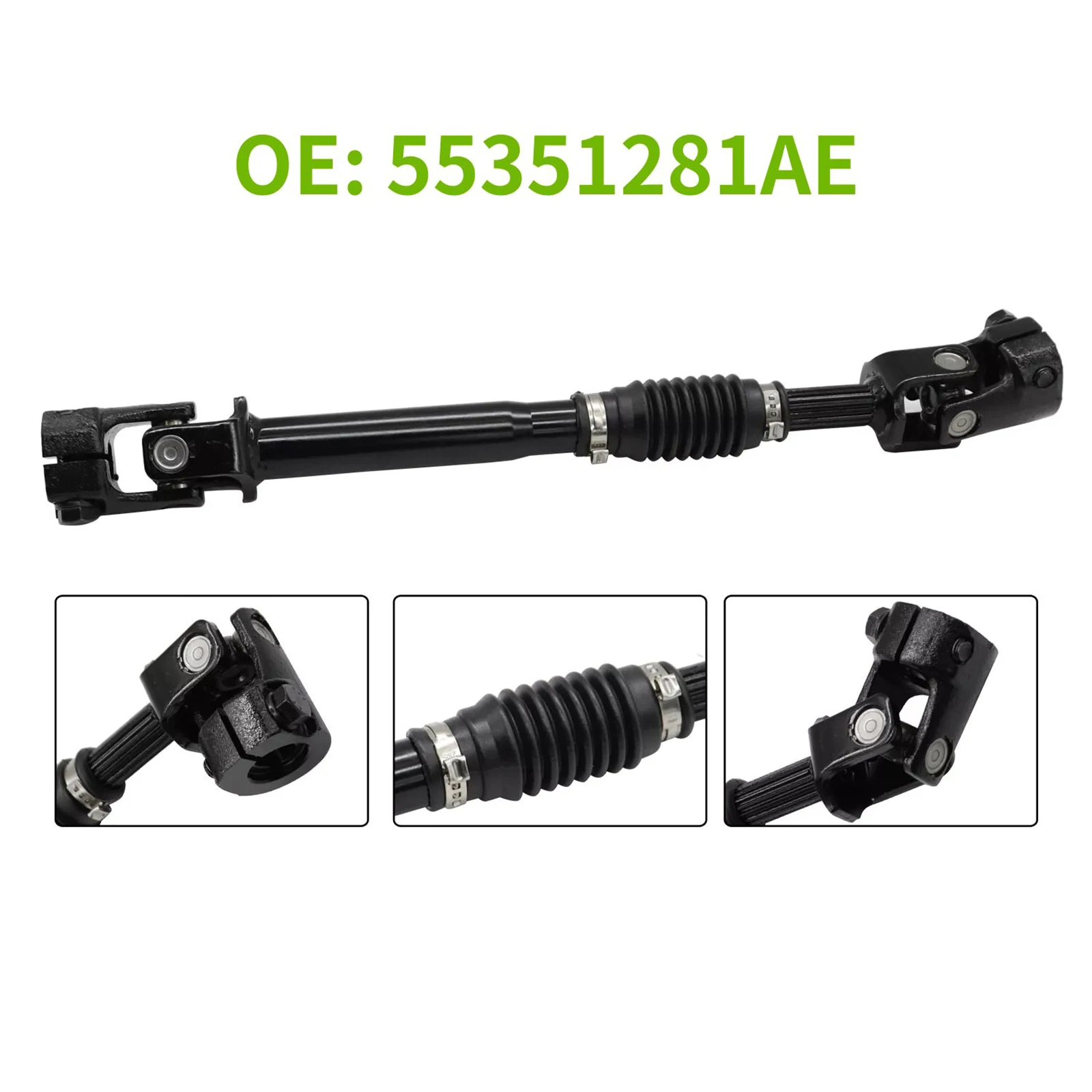 1 pieza 55351281 AE para Jeep Wrangler, columna de dirección inferior de coche, eje intermedio para Jeep Wrangler JK, accesorios para automóviles 425-289