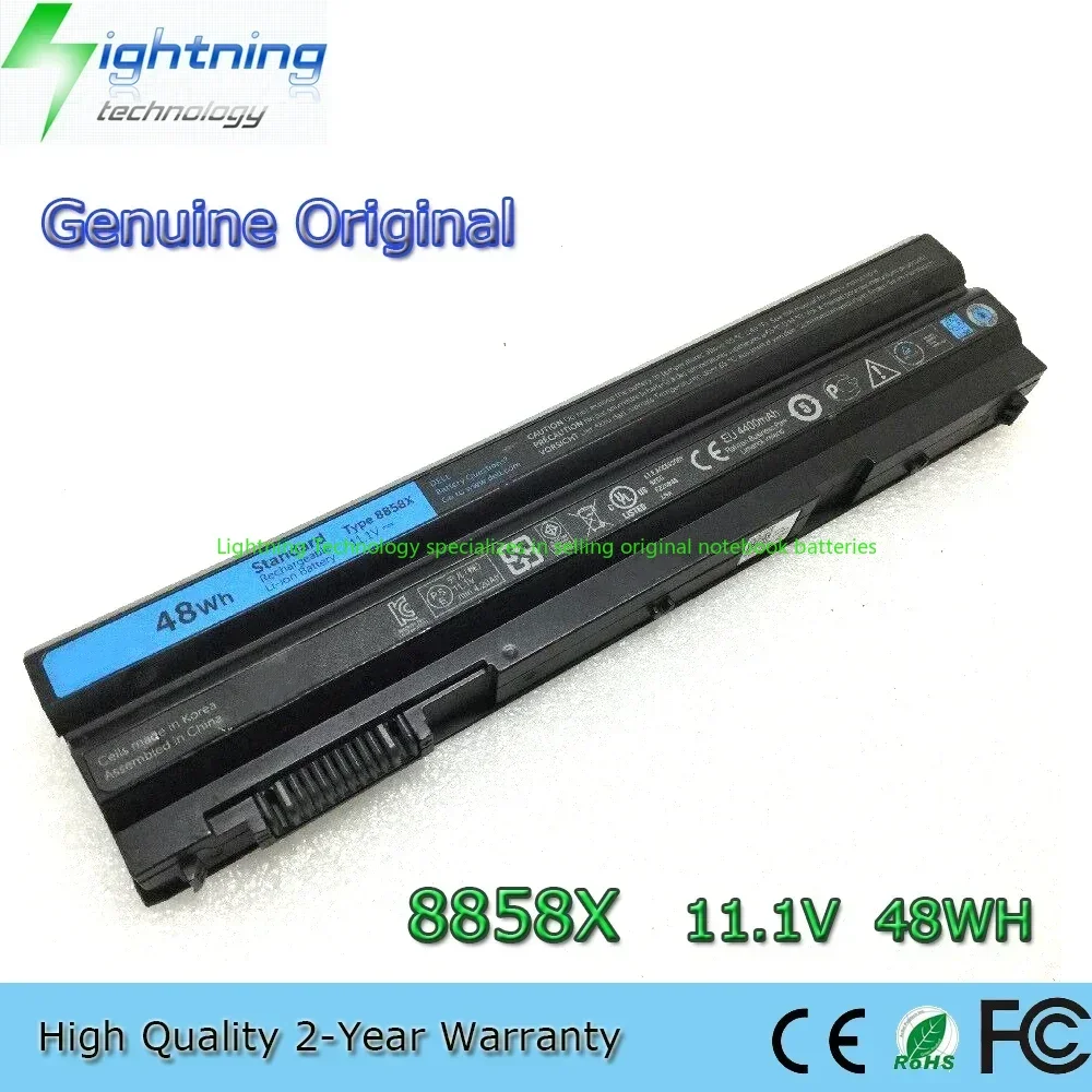 Batería de portátil Original y genuino de 2025 años 8858X 11,1 V 48Wh para Dell Latitude E6420 E6430 E6440 E6540 E5420 E5430