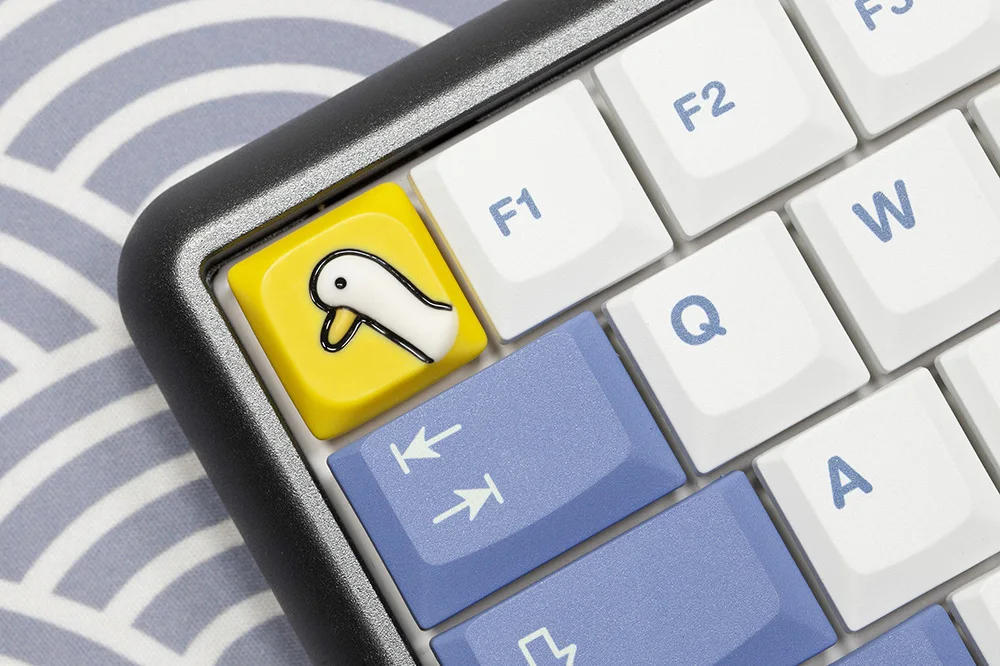 Teclas artesanales de resina de ganso grande, teclas de perfil bajo para teclado mecánico de vástago MX de perfil bajo, teclas novedosas hechas a mano - imagen 3