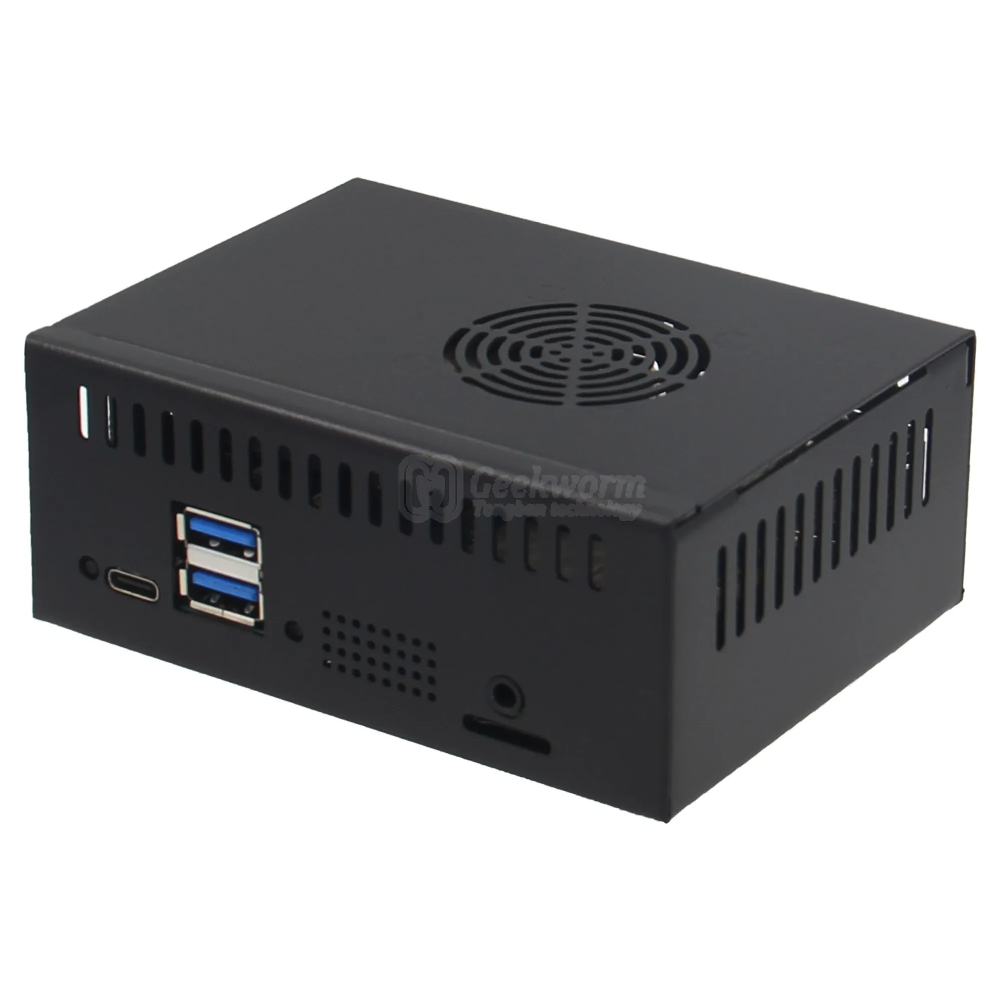 Caja Orange Pi 5 Plus (N508) con ventilador de refrigeración 4010 y disipadores de calor de aluminio de 10 mm y adaptador de corriente 5 V 4 A 20 W - imagen 3