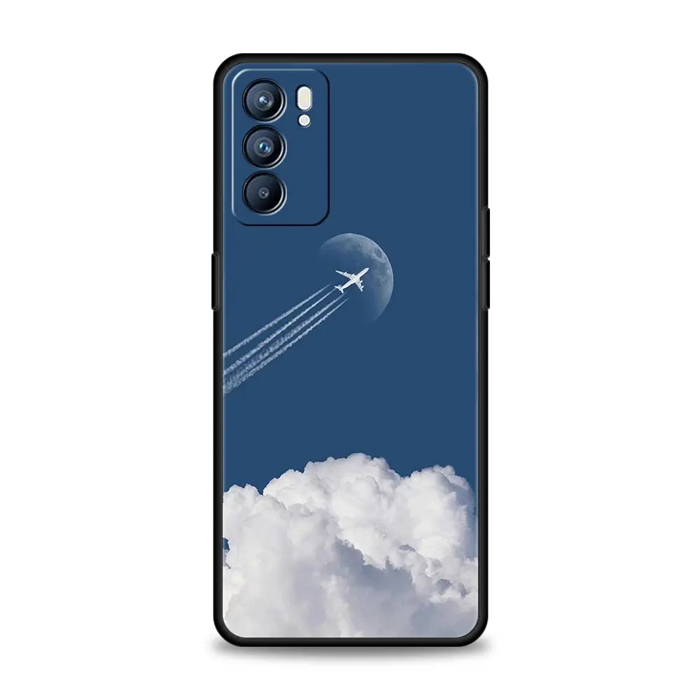 Funda de teléfono con patrón de avión para Oppo Reno14 Reno13 Reno12 11 F 10 Find X5 X9 Pro A54 5G A53 A52 A9 A74 A78 4G A79 A80 A98 - imagen 2