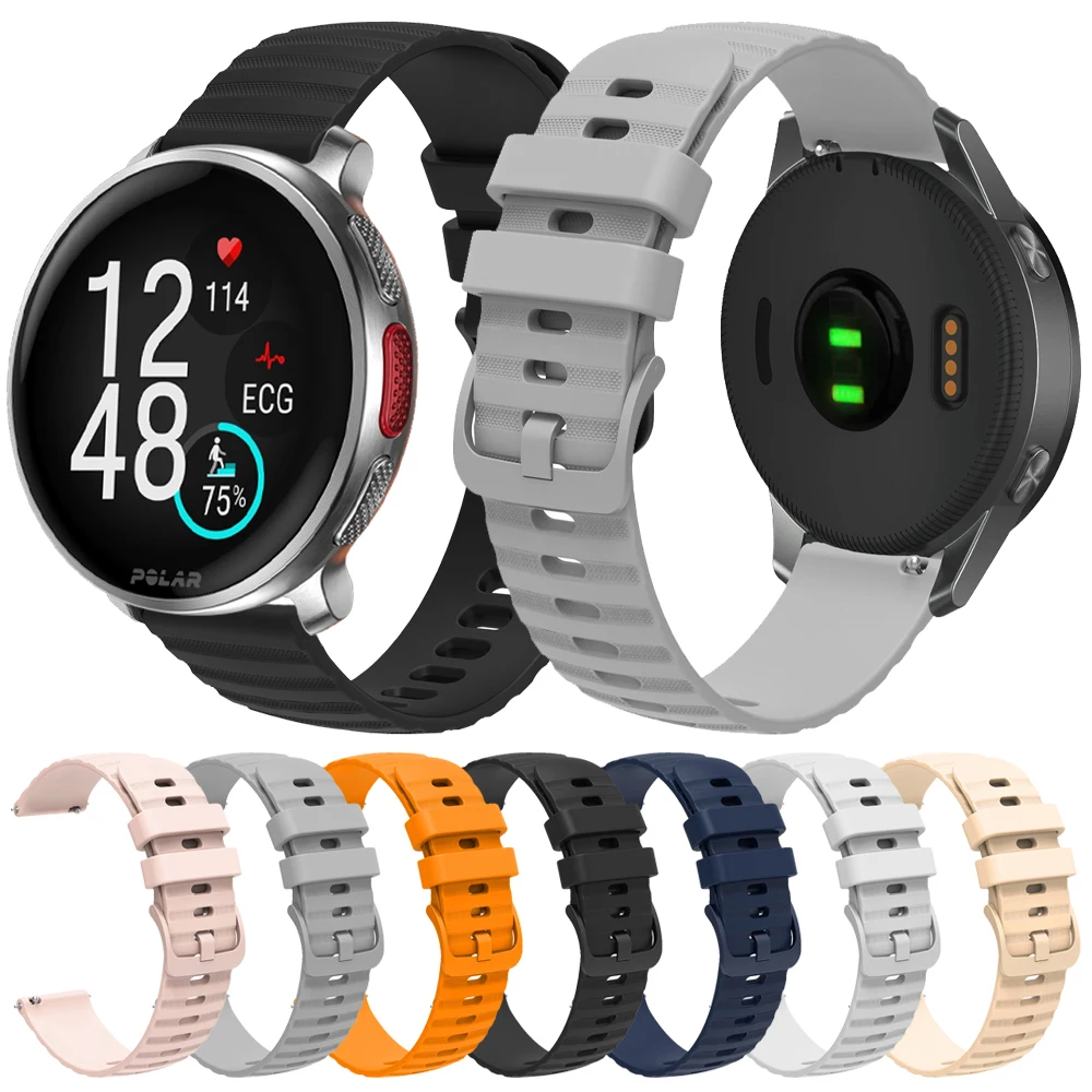 Correa para POLAR VANTAGE V3 M2 M3 M Correa de reloj IGNITE 3 2 / UNITE/GRIT X Pro/Pacer Smartwatch pulsera de silicona Correa 20mm 22mm