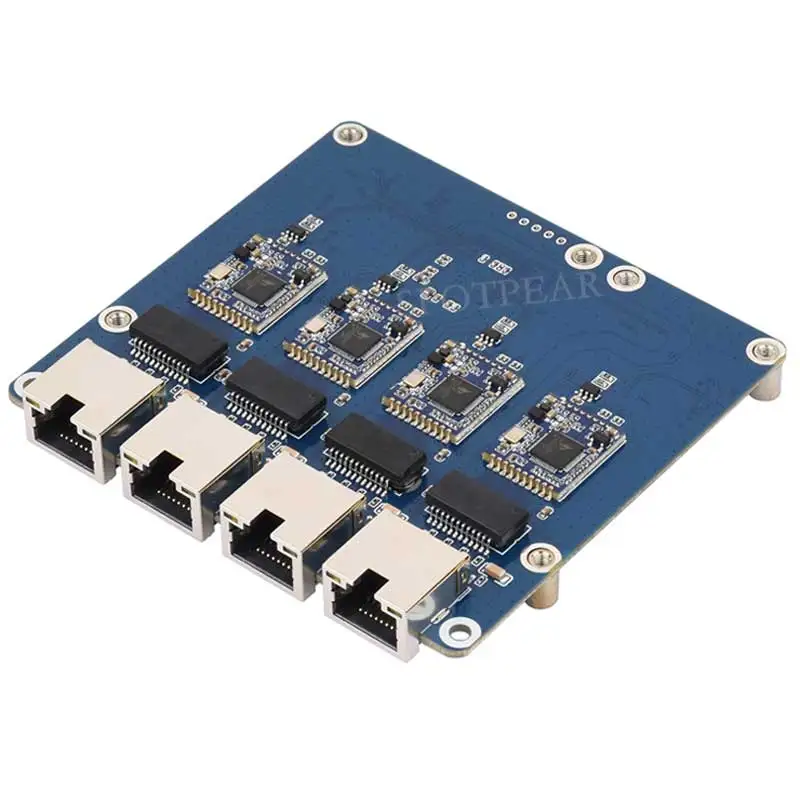 Adaptador Raspberry Pi 5 PCIe a 4 puertos RJ45 2,5G Gigabit Ethernet - imagen 5