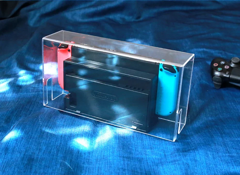 Cubierta acrílica transparente a prueba de polvo para Nintendo Switch NS, funda impermeable antiarañazos a prueba de polvo para consola de juegos nx lite