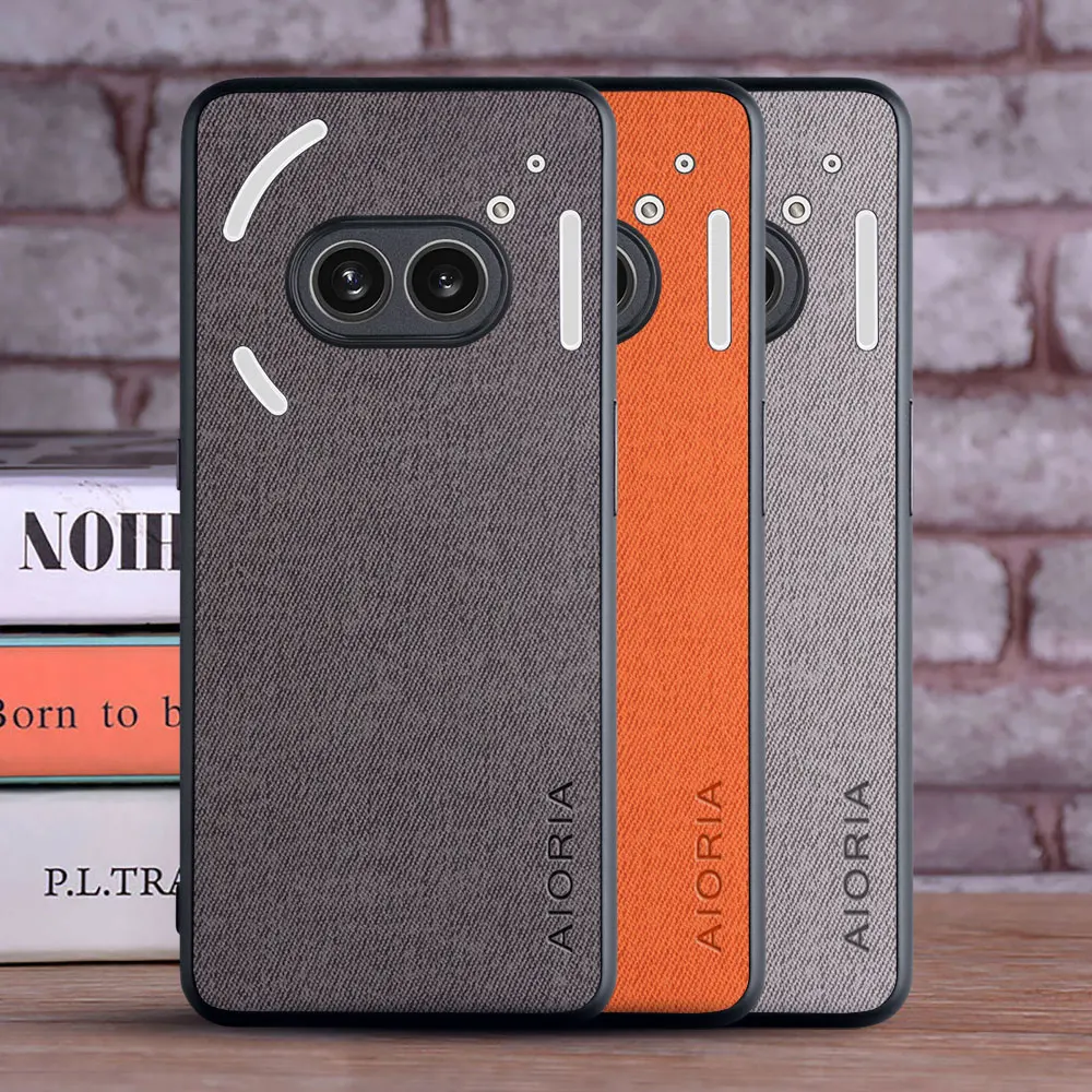 Funda para Nothing Phone 3 3a Pro 2a Plus CMF Phone 1 2 Pro Leather Master Hard Textile Fashion Cover para nada Phone 3a Case