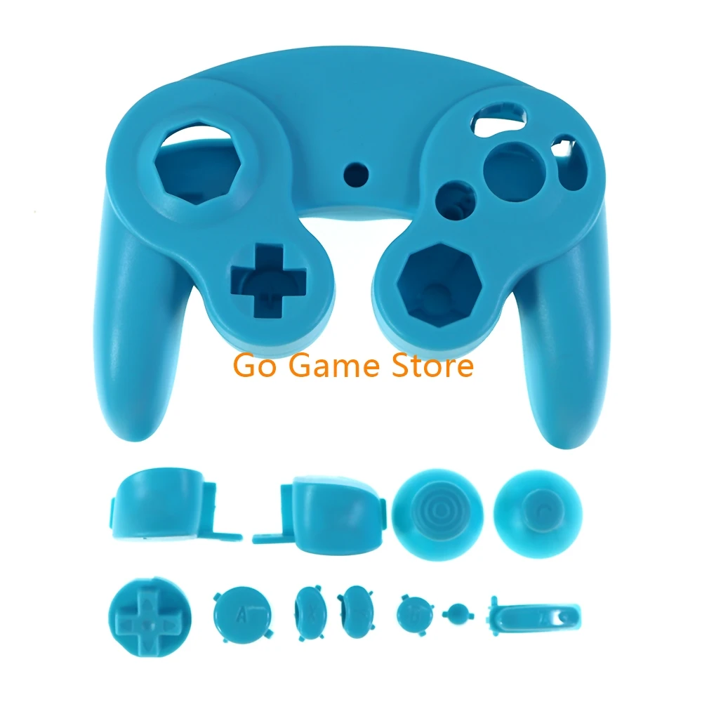 1 Juego para controlador NGC, carcasa frontal y trasera de repuesto con botón ABXY L R Z Dpad para mango Gamecube - imagen 5