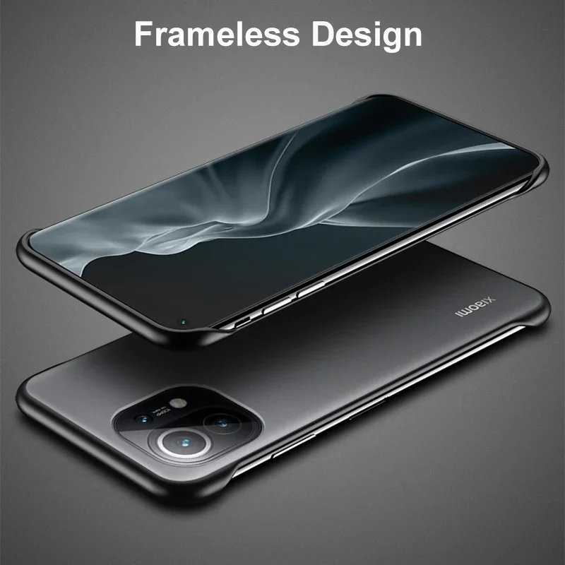 Funda de teléfono con anillo sin marco para Xiaomi Mi 8 9 10 Lite 11 Ultra Note 10 Pro Mix 4 10S, funda trasera de PC mate para Redmi Note 8 Pro - imagen 4