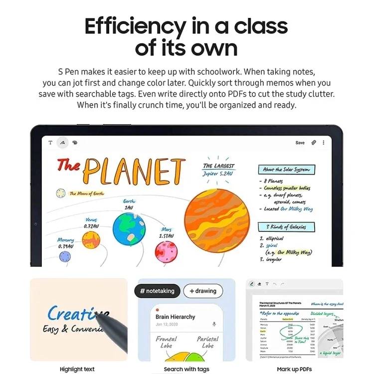 Bolígrafo 2025 S para Samsung Galaxy Tab S8 S9 S9FE S7 FE S6 Lite S7 + S8 + lápiz óptico con puntas, lápiz táctil para tableta con rechazo de palma - imagen 4