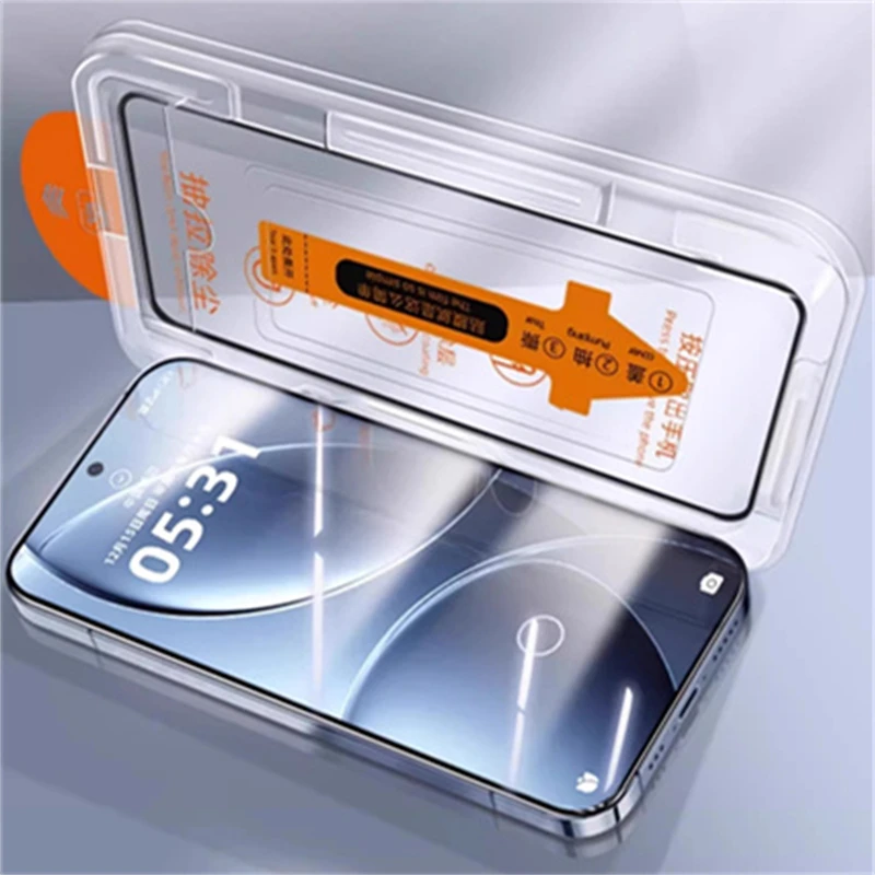 1-4 Uds Protector de pantalla sin polvo para Xiaomi 15T vidrio fácil de instalar cubierta protectora completa vidrio templado para Xiaomi Mi 15T Pro - imagen 2