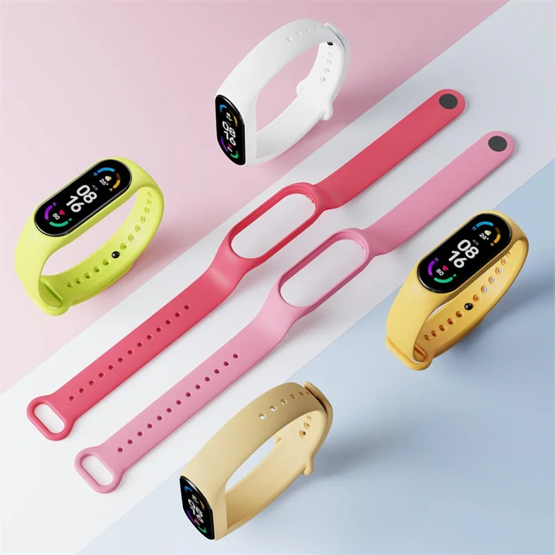 Correa de reloj para Xiaomi Mi Band, pulsera de silicona, accesorios para reloj inteligente Mi Band 7, 6, 5, 4, 3 - imagen 2