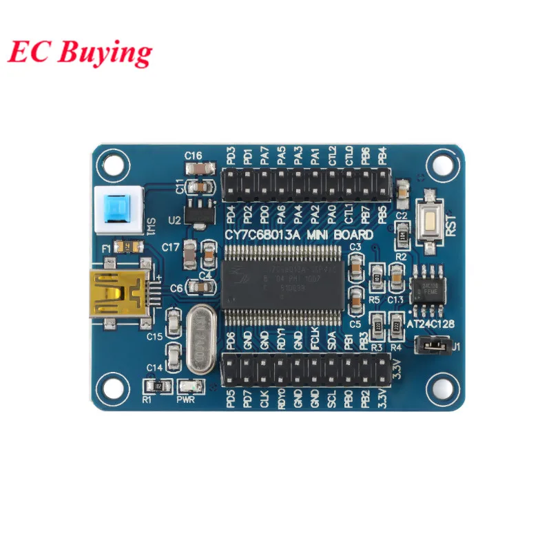 EZ-USB FX2LP CY7C68013A Analizador lógico USB Placa de desarrollo de módulo central EEPROM 16K 24LC128 - imagen 4