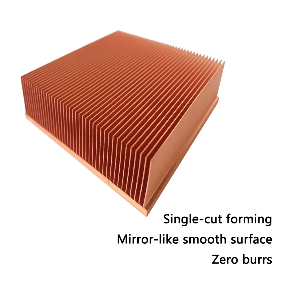Disipador de calor de cobre rojo, radiador de aleta raspado, varios tamaños, radiador de cobre DIY para Chips electrónicos Raspberry Pi, LED, impresoras 3D - imagen 2