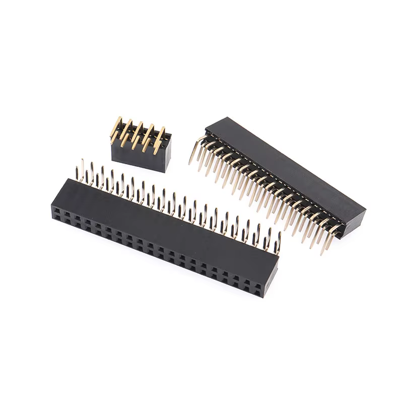 Conector Hembra Doble Fila 2.54mm – Angular Recto PCB - imagen 3